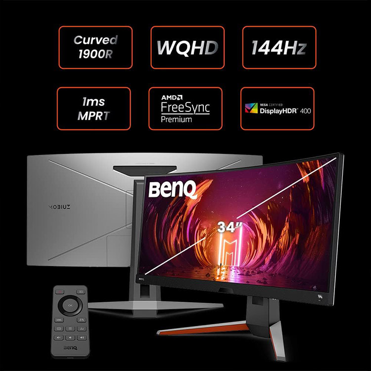 خرید BenQ MOBIUZ EX3415R WQHD Curved Gaming Monitor